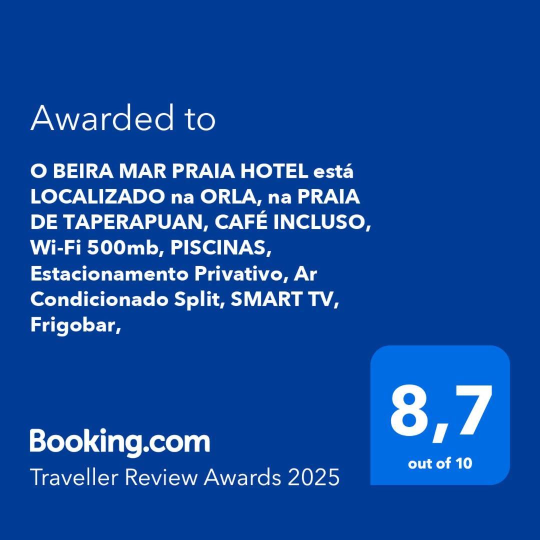 O Beira Mar Praia Hotel Esta Localizado Na Orla, Na Praia De Taperapuan, Cafe Incluso, Wi-Fi 500Mb, Piscinas, Estacionamento Privativo, Ar Condicionado Split, Smart Tv, Frigobar, Порту-Сегуру Экстерьер фото